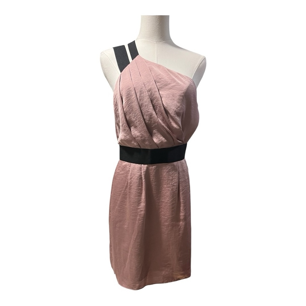 BCBG Generation One-Shoulder Pink Mini‎ Dress - Size 6 NWT